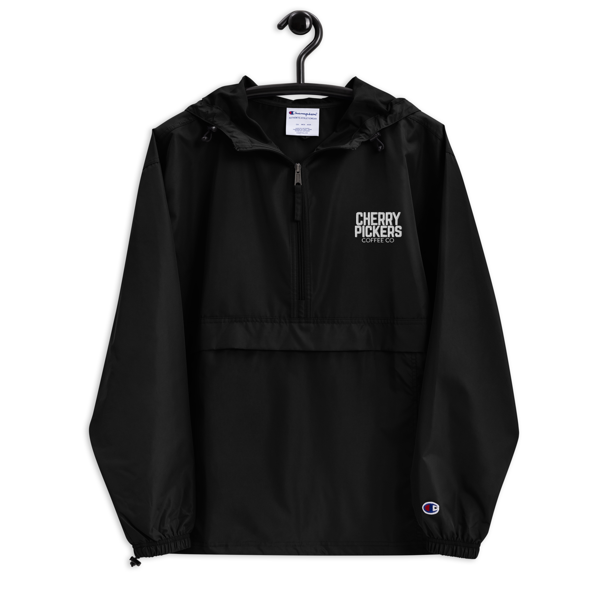 Champion black rain jacket discount