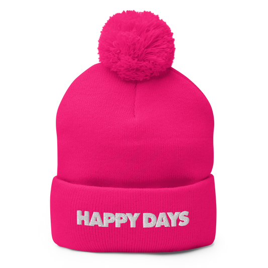 Happy Days Pom-Pom Beanie